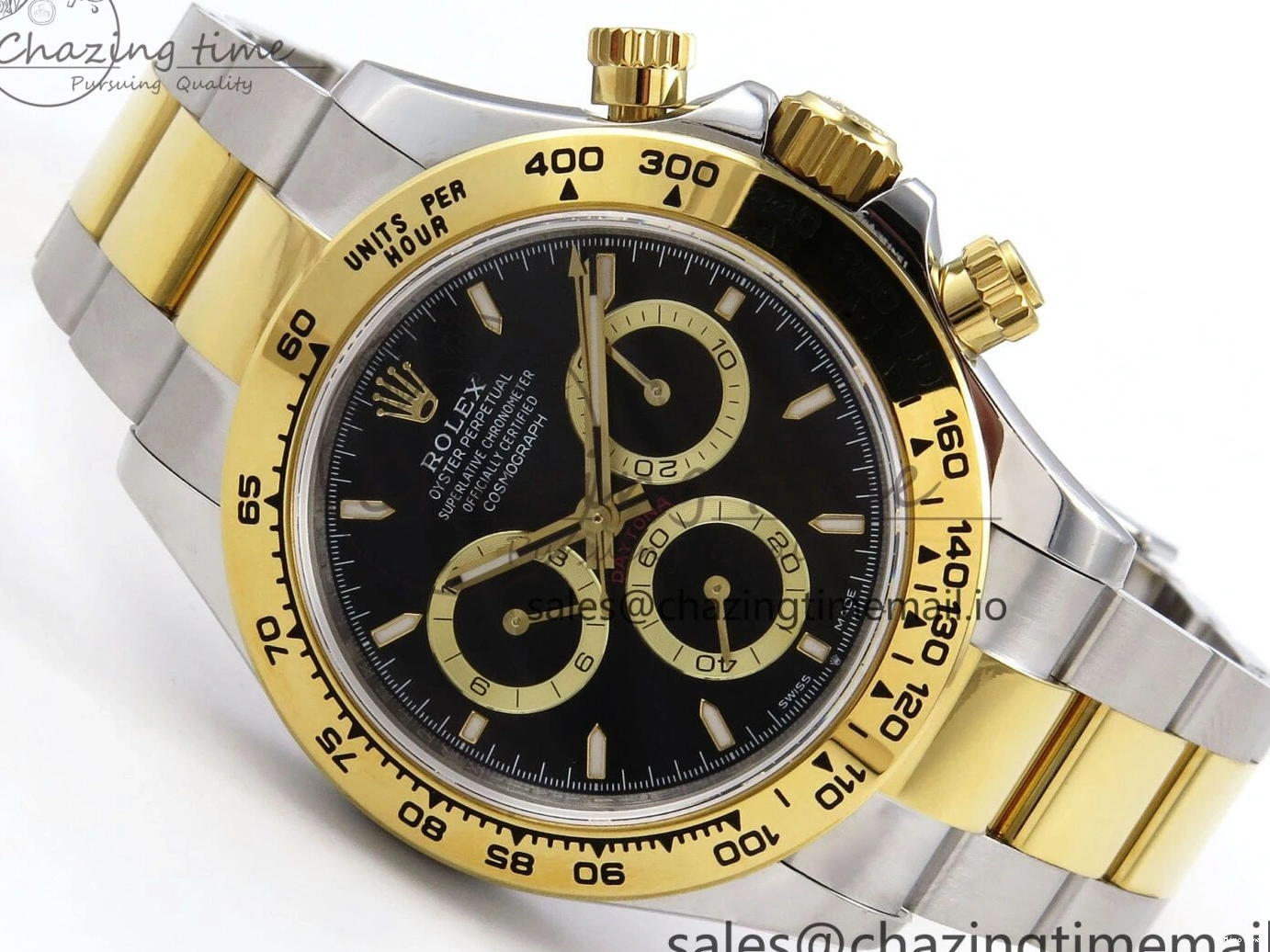 MiroTime 0126 Daytona 126503 QF 1:1 Best Edition Black Dial on SS YG Braclet SH4131 V TechFriendly 1273